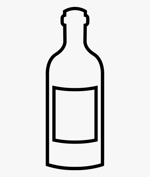 Трафарет бутылки