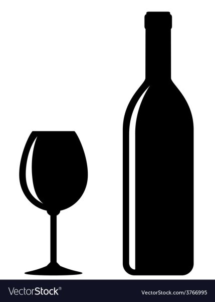 Вино силуэт