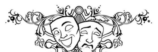 Театральные маски черно белые