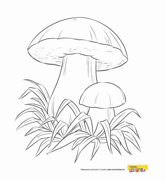 Трафарет мухомора для рисования