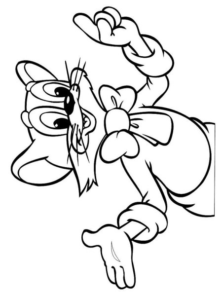 Кот Леопольд раскраска