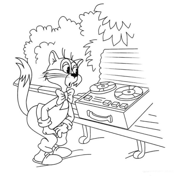 Леопольд раскраска