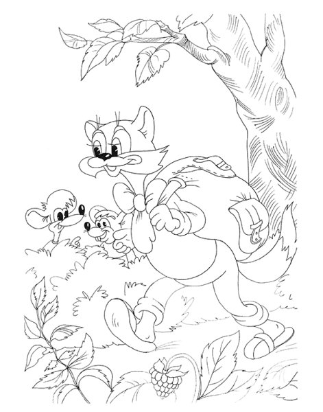 Раскраски для девочек Леопольд