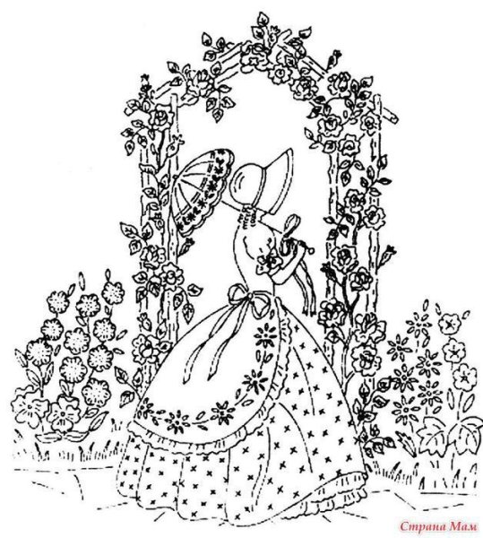 Шаблоны для вышивки рококо