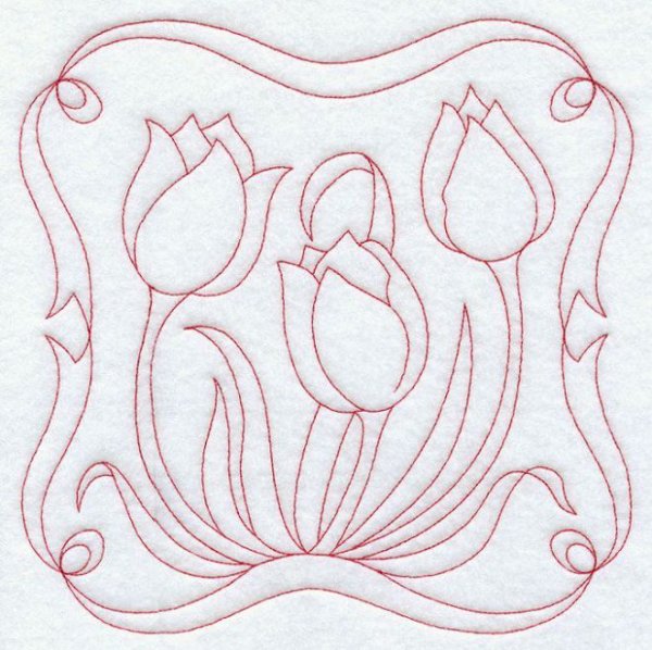 Контурная гладь