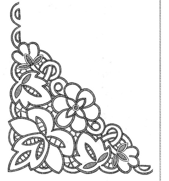 Кружево Ришелье схемы