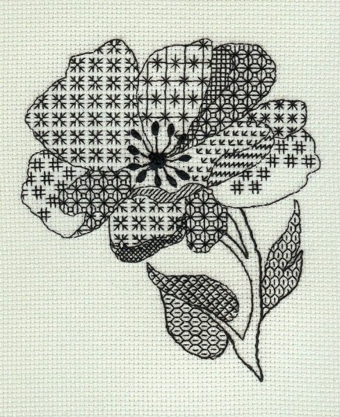 Вышивка блэкворк техника