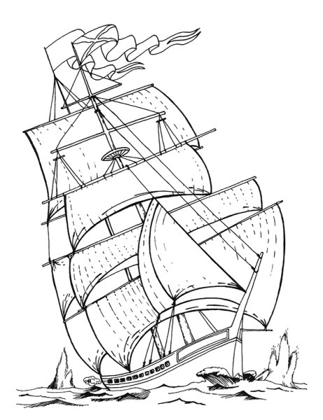 Корабль эскиз