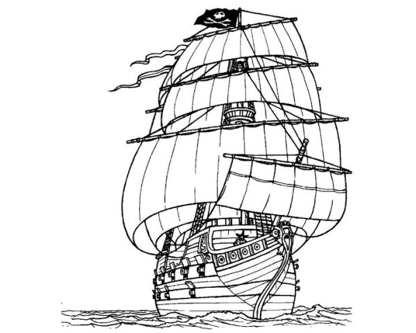 Раскраски для мальчиков корабли
