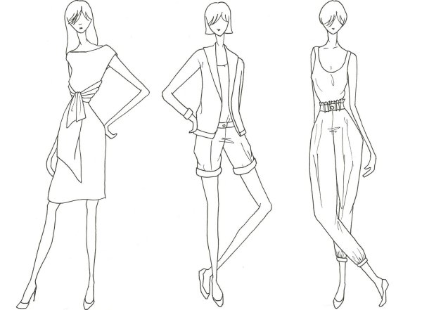 Эскизы моделей