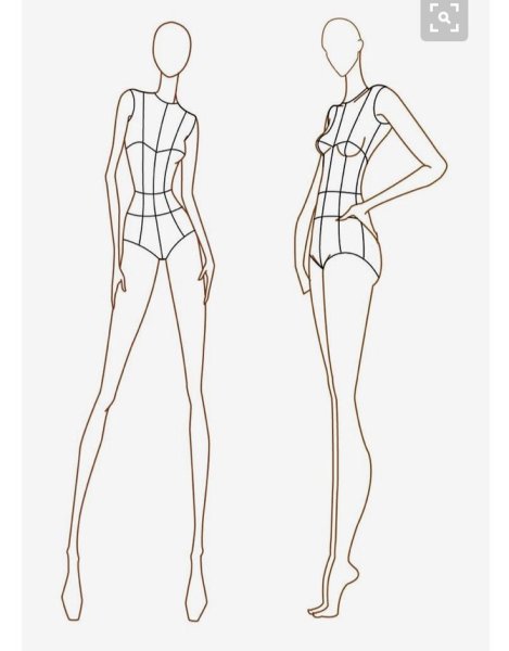 Эскиз фигуры для моделирования