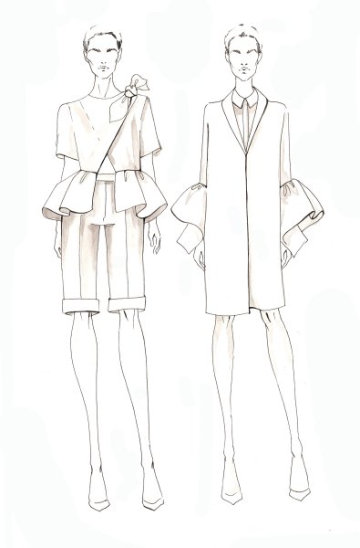 Эскизы одежды