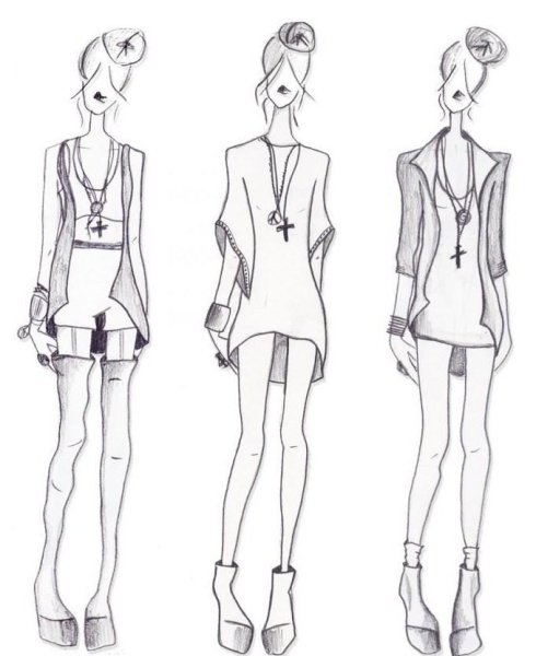 Модель для рисования моделей одежды