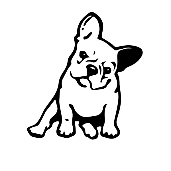 Наклейка французский бульдог