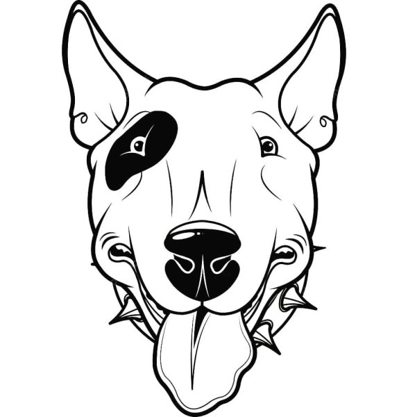 Тату бультерьер эскизы