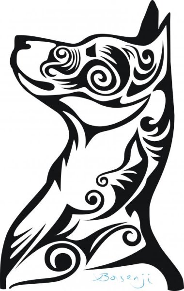 Силуэт басенджи