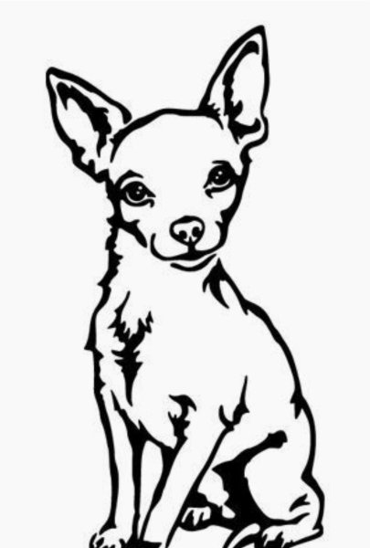 Трафарет чихуахуа