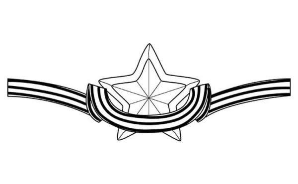 Георгиевская лента раскраска