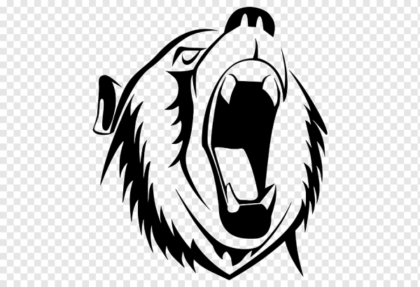 Оскал медведя вектор