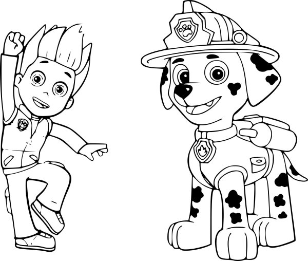 Калли Щенячий патруль раскраска