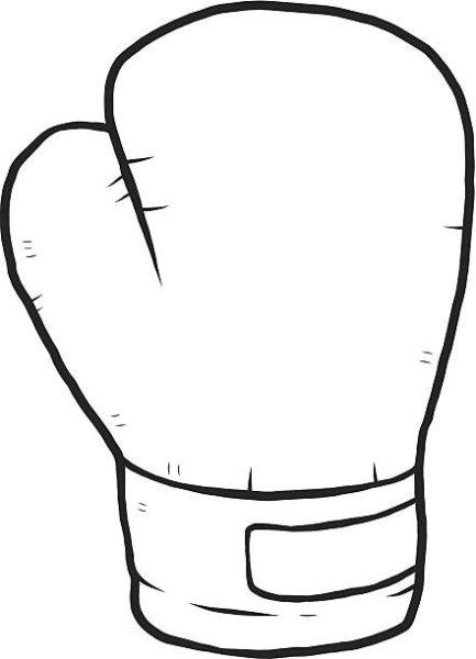 Трафарет боксерских перчаток