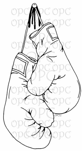 Боксерские перчатки эскиз