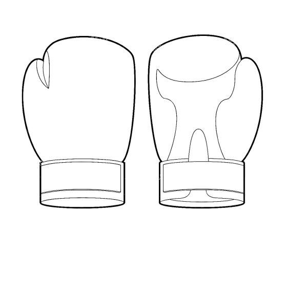 Боксерские перчатки лекало