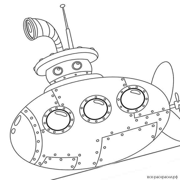 Подводные лодки трафарет