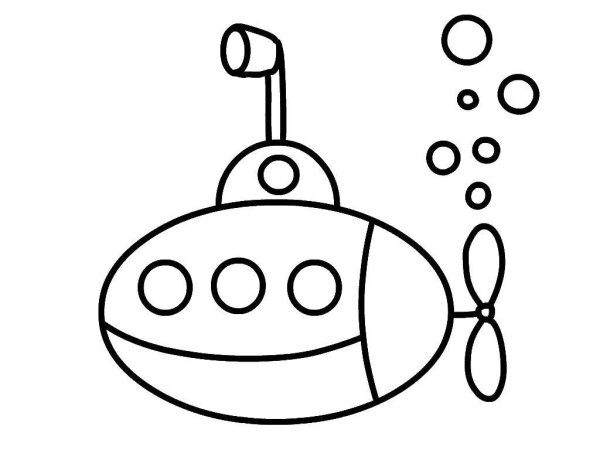 Военная подводная лодка раскраска Курск