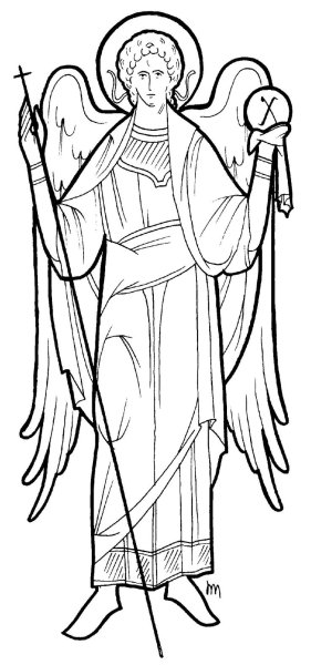 Архангел Рафаил эскиз