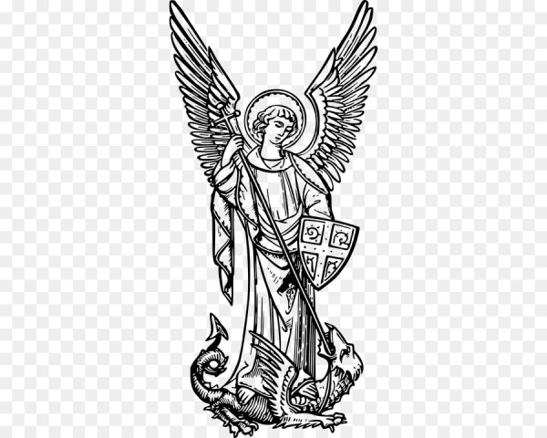 Архангел Гавриил прорись