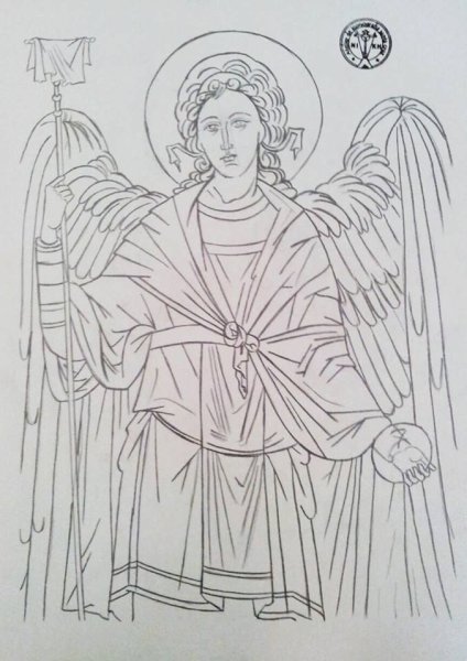 Архистратиг Михаил раскраска