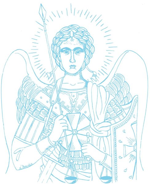 Архангел Рафаил эскиз