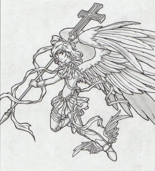 Архангел Гавриил прориси икон