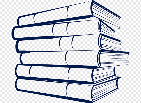 Стопка книг черно белая