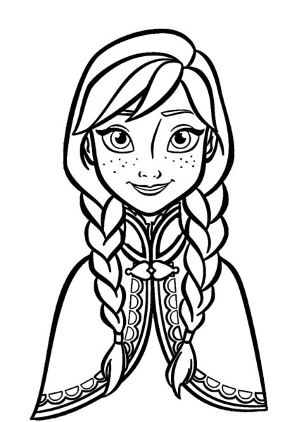 Эльза принцесса чб