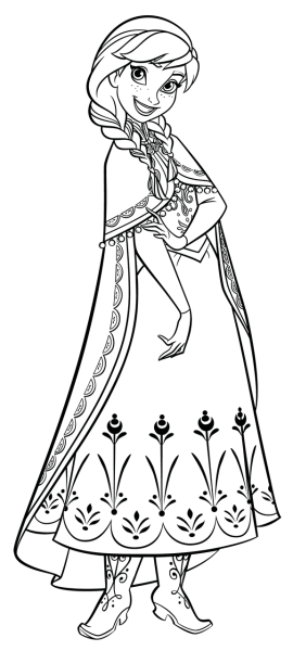 Эльза Холодное сердце раскраски для печати