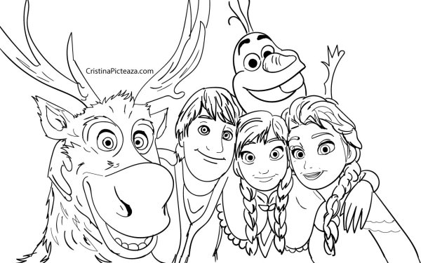 Раскраска Эльза