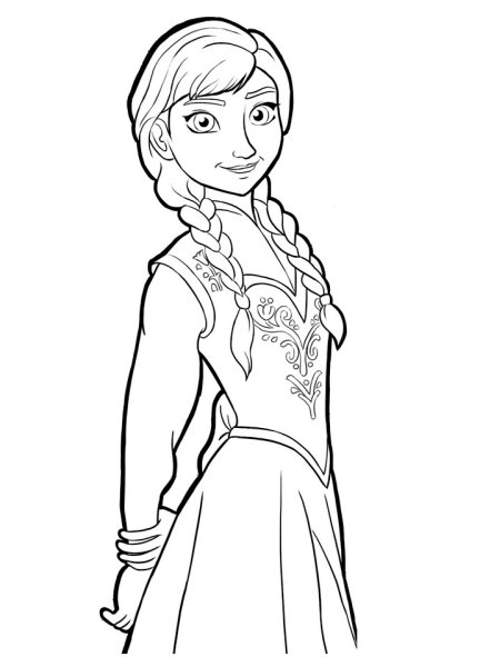 Раскраски для девочек Эльза Русалка