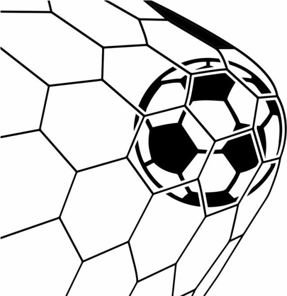 Футбольный мяч для срисовки