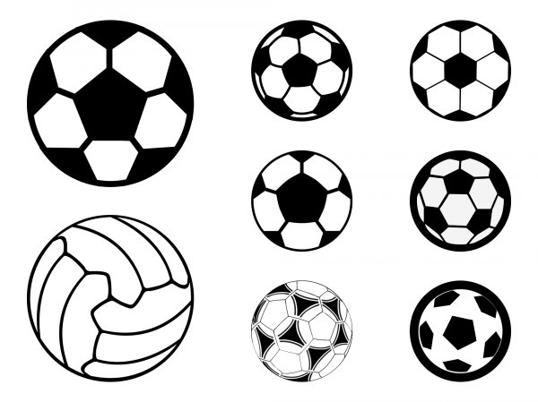 Стилизованный футбольный мяч