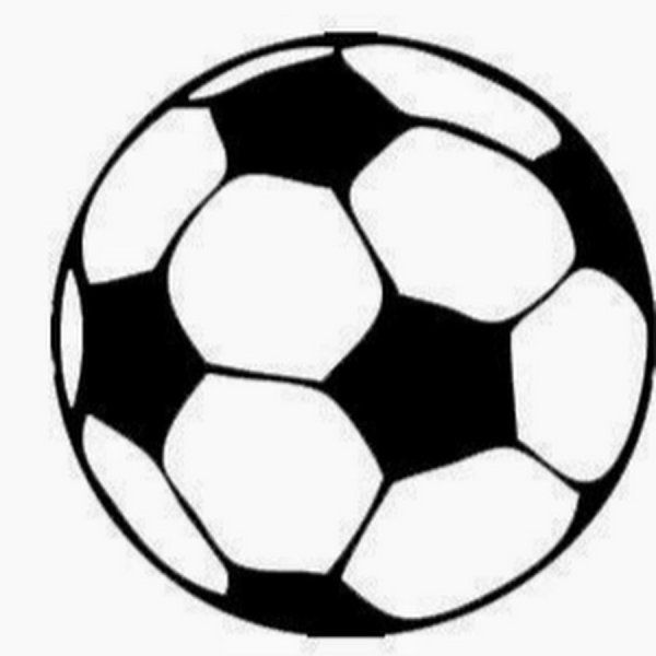 Футбольный мяч контур