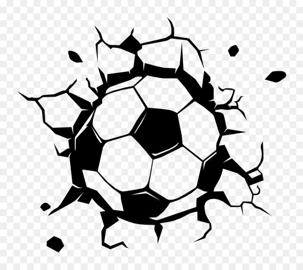 Наклейка футбольный мяч