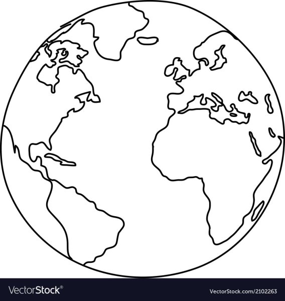 Земля карандашом