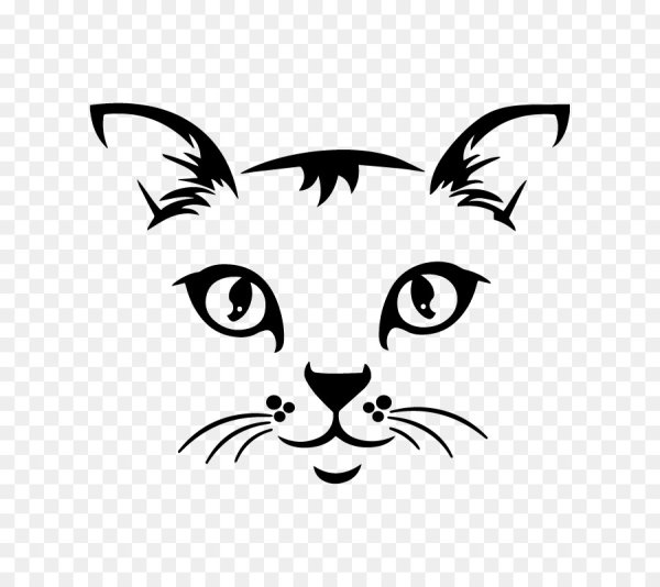 Кошачий мордочки для рисования