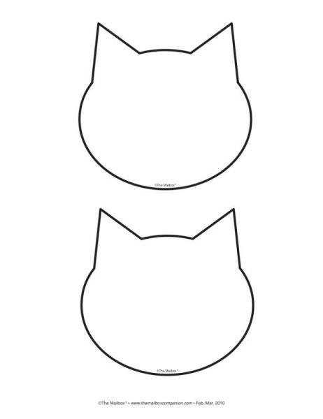 Голова кота контур