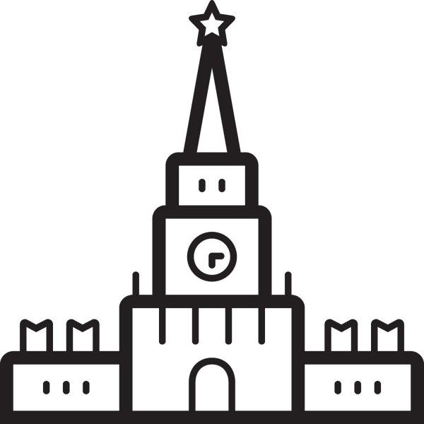 Контур Спасской башни