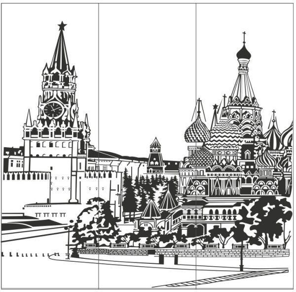 Москва векторное изображение