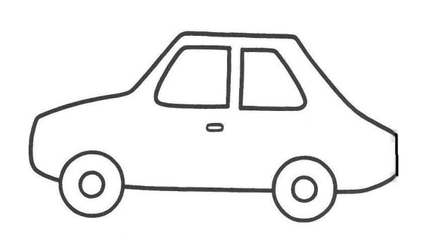 Детская машинка контур