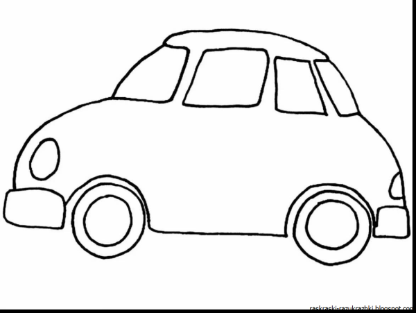 Автомобиль раскраска для малышей